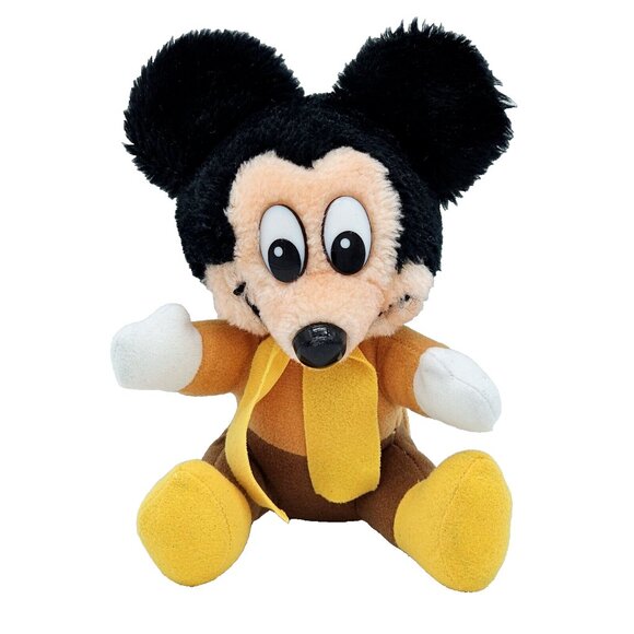 Vintage 1984 Disney Mickeys Christmas Carol Mickey Mouse Plush Stuffed Animal - Picture 1 of 12